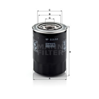 Фильтр масляный MANN-FILTER WP 928/83